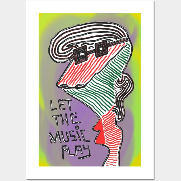 Let The Music Play Wall Art by BEERDER